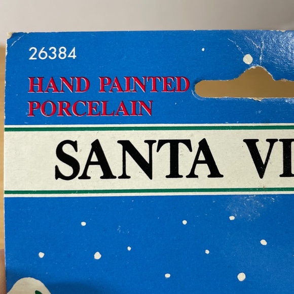 1992 Fabri-Centers of America Christmas Gnome Elf & Snowman Santa Village #26384 - Picture 4 of 6